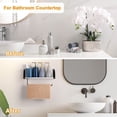 thumbnail image 5 of Wall Mounted Paper Towel Holder with Wood Shelf, Gray, 5 of 6
