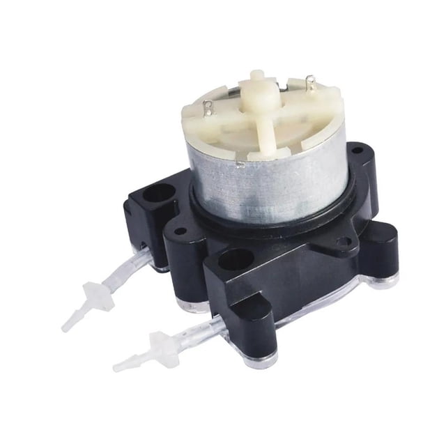 Bomba de CC de precisión con control. Bomba peristáltica pequeña para análisis bioquímicos. 12 V 9 a 27 ml