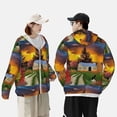 thumbnail image 6 of Kll Fall Village Scenery Print Men'S Women’s Upf 50+ Sun Protection Outdoor Hoodie Jacket Long Sleeve Fishing Hiking Performance Shirt- 3x-Large, 6 of 8