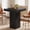 Black, variant on Fnova Square Bar Table for Liquor, Modern Kitchen Dining Table, Counter Height Pub Table for Kitchen, Tavern, Coffee Corner, White
