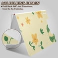 thumbnail image 4 of Cartoon Frogs with Flowers and Leaves Foldable Binder Folder Clipboard with Pen Slot Double Clips A4 Size File Storage, 4 of 8