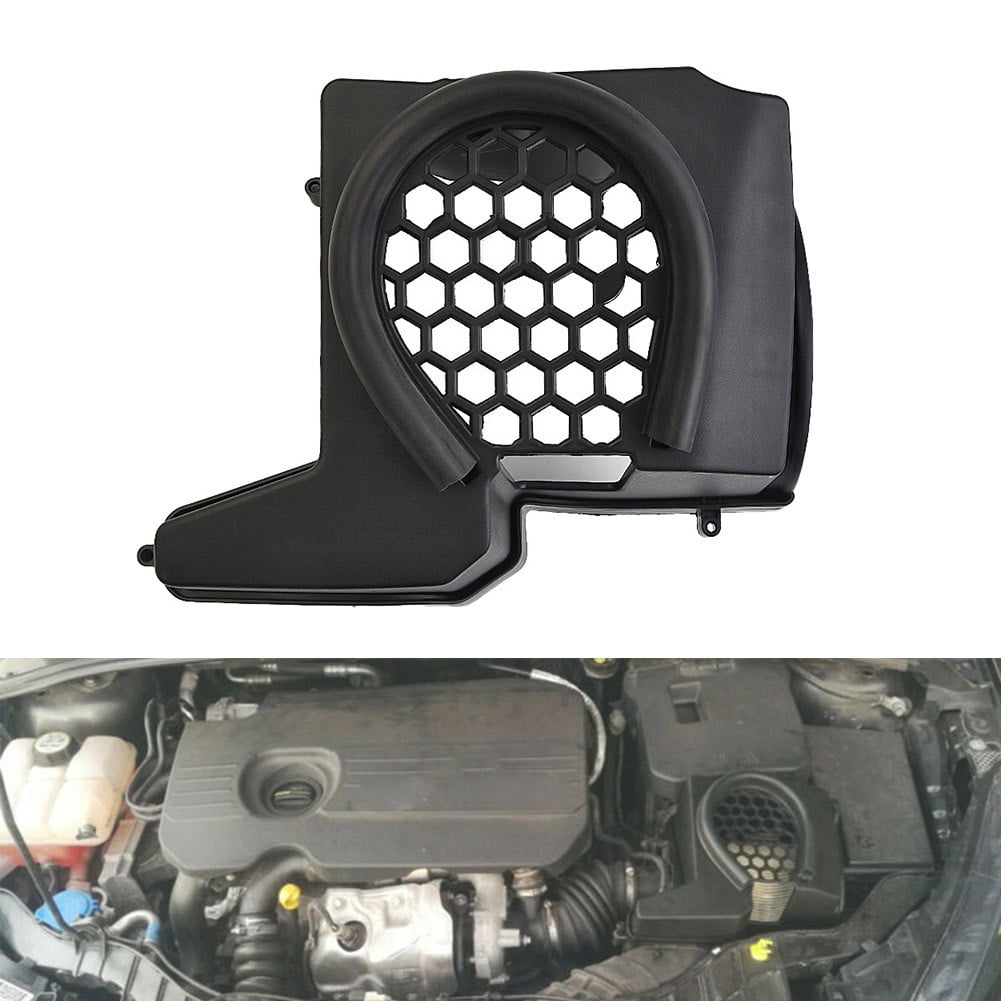 YEDYLY Black Hood Air Box Intake Filter Vent Cover Trim For Ford Focus