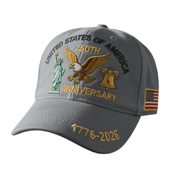 USA 250th Anniversary Baseball Cap – Patriotic Printed Hat with Bald Eagle Design for Men & Women, Adjustable Commemorative Hat for Independence Day