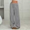 thumbnail image 3 of Mohiass Womens Fuzzy Pajama Pants Women Plush Cozy Fluffy Comfy Pj Bottoms Elastic Waist Sleepwear Winter Warm Wide Leg Lounge Pants Dark Gray L, 3 of 6