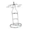 thumbnail image 1 of Estante para en 1, estante para copas, almacenamiento y exhibición, 6 vasos y 1 botella, estantes de secado de copa de hierro únicos, soporte Argén perfecl sostenedor del estante del vino, 1 of 8