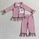 thumbnail image 1 of Conjunto de ropa de dormir de Navidad para niños, cárdigan a cuadros rojo y negro, Tops y pantalones a juego para bebés, pijamas para niños pequeños, 1 of 4