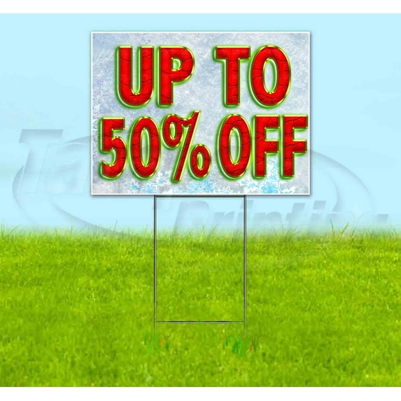 Up To 50% Off (18" x 24") Yard Sign, Includes Metal Step Stake