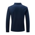 thumbnail image 4 of SHTXOZHI Mens Golf Shirts Long Sleeve Quarter Zip Collared Business Casual Shirts with Pocket, 4 of 7