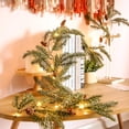 thumbnail image 4 of Luz realista de la secuencia de la aguja del pino para la decoración de la fiesta de Navidad 2 modos de luz, 4 of 5
