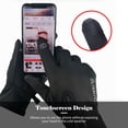 thumbnail image 3 of Guantes de esquí táctiles negros XXL, impermeables y reflectantes con cremallera, ideales para ciclismo y clima frío., 3 of 6