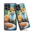 thumbnail image 1 of wonima11 Case for Moto G Stylus 5G 2023 Phone Case,Tempered Glass Back Case+Soft Silicone TPU Bumper Shockproof Anti-Scratch Cover for Motorola Moto G Stylus 5G 2023,Cute Fox Sitting, 1 of 1