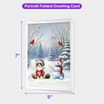 thumbnail image 5 of Hello Winter Ragdoll Football Snowman Welcome Snowy Morning 5x7in Folded Greeting Card Cat Lover Kitten Owner Gifts Idea Single Note Card with Envelope - 01012, 5 of 5