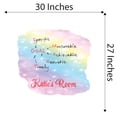 thumbnail image 4 of Quotes/sayings Watercolor Custom Name Wall Decals for Kids Room - Motivational Words Or Quotes Design Motivational Personalized Bedroom Wall Sticker Water Color Style - Size: 30 In x 27 In, 4 of 5