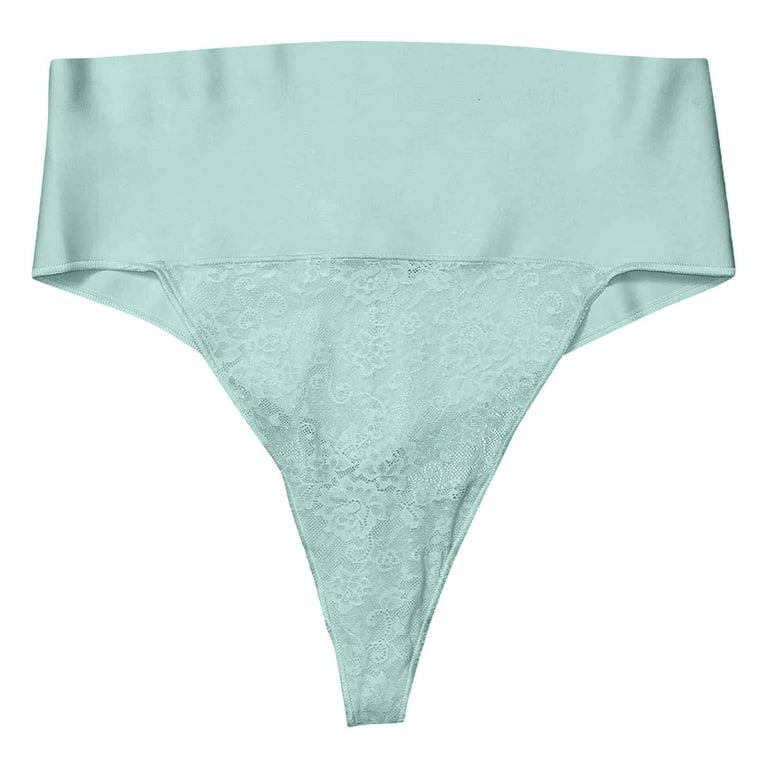 Women s Tame Your Tummy Shaping Lace Thong With Cool Comfort High