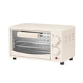 thumbnail image 1 of Horno multifuncional de 12 l con dos rejillas, color beige, control inteligente, calefacción de alta eficiencia, pequeño horno tostador para cocina doméstica., 1 of 13