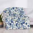 thumbnail image 4 of Throw Blanket for Couch, Blue Paisley Super Soft Fuzzy Comfy Warm Throw Blanket, Cuteness Lightweight Cozy Plush Flannel Blanket & Throws for Sofa and Bed All Season, 4 of 5