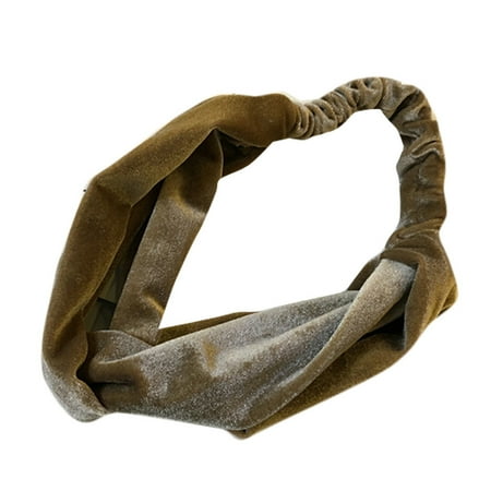 Velvet Turban - Women Velvet Cross Twist Headband Hair Band Turban Elastic Headband Bandage
