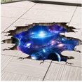 thumbnail image 5 of Jinsinto 1pc Blue Cosmic Galaxy Removable PVC 3D Wall Sticker Wall Decal, 5 of 5