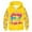 Yellow, variant on 67 shirt G'irls Cartoon Print Hooded Zip Up Jacket Long Sleeve Athletic Outerwear For C'hildren Casual Animated Character Pullover