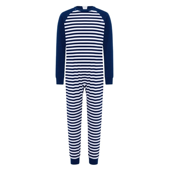 Miutii Special Needs Adaptive Clothing For Kids Boys Anti-strip Zip Back Jumpsuit Long Sleeve Autism Romper Bodysuit Navy Blue 14