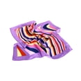 thumbnail image 3 of Elegant Silk Feel Wave & Square Design Satin Square Scarf, 3 of 3