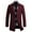 Wine, variant on Mens Mid Long Coats Fall Winter Slim Fit Notched Collar Single Breasted Pea Coat Warm Soft Comfy Wool Overcoat with Pocket