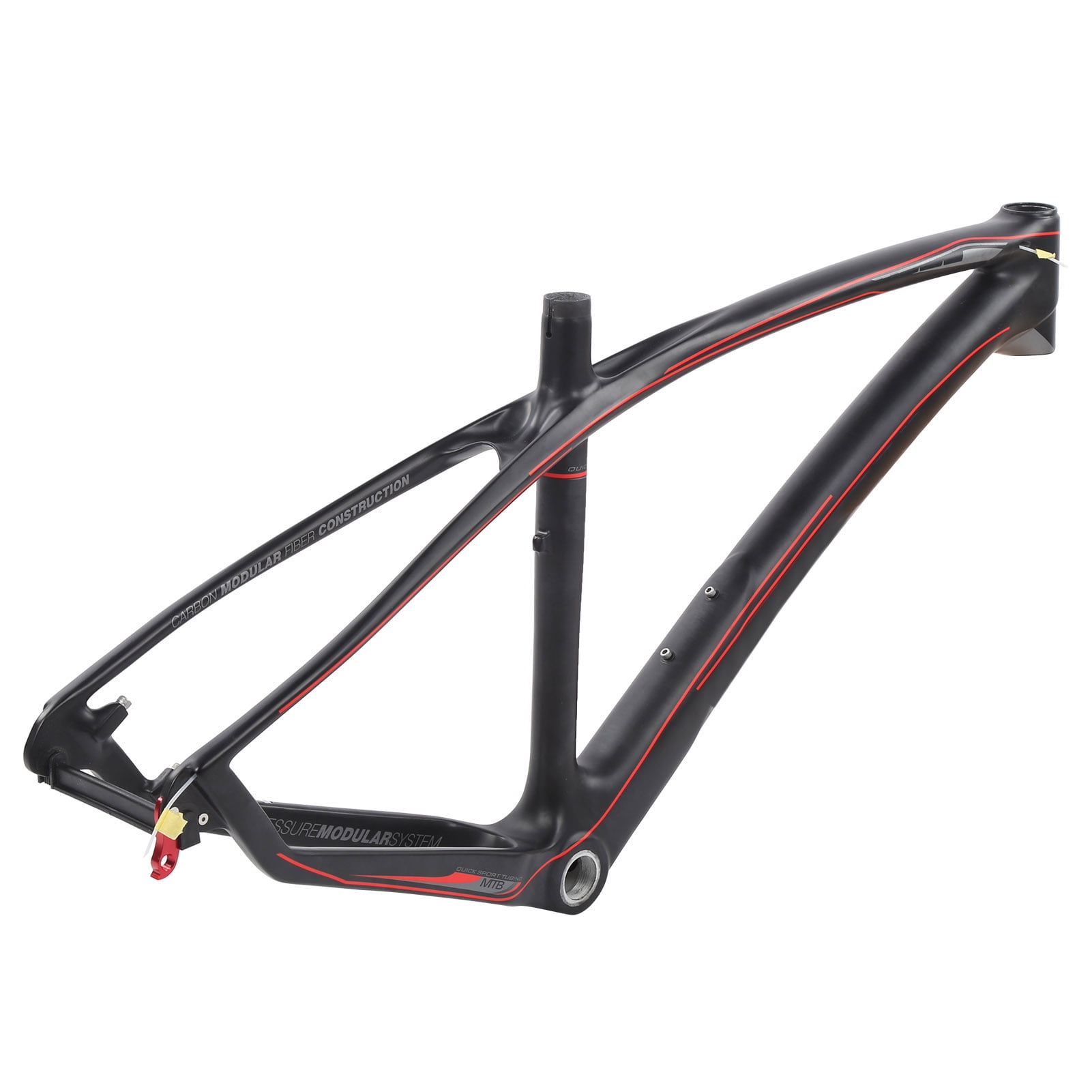 Gupbes 27.5ERx17.5in Carbon Bike Frame With Headset And Seatpost Clip Mountain Bicycle Front Fork Frame Carbon Fiber Bicycle Frame Walmart