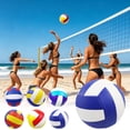 thumbnail image 5 of Training Volleyball, Machine-Sewn Beach Volleyball, Thickened Non-Slip Volleyball for Indoor Outdoor, PVC Durable Volleyball for Court Sand,Recreational Beach Volleyball Game-1, 5 of 5