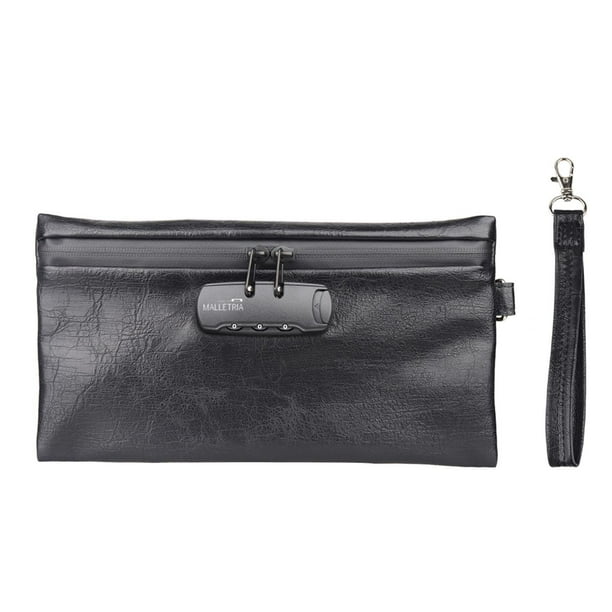 Bolsa A Prueba De Olores Cerradura Con Combinación negro MALLETRIA Handy