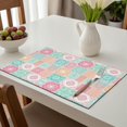 thumbnail image 6 of Placemat, Pioneer Flower Floral Print Pattern Place Mats Table Mat Set Of 2, PVC Washable Placemats for Party Kitchen Dining Decoration, 18x12 Inch, Fade Resistant, 6 of 6