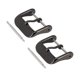 thumbnail image 1 of 4pcs 18mm Watch Clasp Stainless Steel Watch Band Buckle (2pcs Watch Band Buckle + 2pcs Watch Tool, Black), 1 of 3