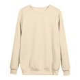thumbnail image 4 of WENWU Women Sweatshirt Sweat Shirts Women Long Sleeve Womens Pullover Sweatshirt Khaki Crewneck Sweatshirts Women Winter Sweatshirt Streetwear, 4 of 4
