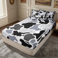 thumbnail image 2 of Erosebridal Gray Plane Camouflage Zipper Twin Comforter Sets with Fitted Sheet and 2 Pillowcases for Boys Men, Black White Aircraft Print Zipper Bedding Set, Gray Reversible, 4 Pieces, 2 of 7
