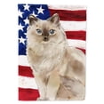 thumbnail image 1 of Carolines Treasures CK3037CHF Ragdoll American Flag Flag Canvas House Size, 1 of 4