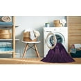 thumbnail image 2 of Ahgly Company Tapis Rond Lavable en Machine Intérieur Transitionnel Violet Profond, 4 Pieds Rond, 2 of 7