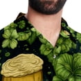 thumbnail image 5 of Saint Patrick's Day Men's Short Sleeve Hawaiian Shirt Button Down Poplin Beach Casual Printed Unisex Summer Tops, 5 of 6