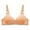 Khaki, variant on Aofany Woman's Embroidered Glossy Bra Push Up No Rims Adjustable Bras Comfortable Breathable Underwear
