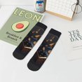 thumbnail image 7 of Rateoe Casino Cards Poker Pattern Quarter Crew Socks,Toe Seamed Ankle Socks,Cotton Cushioned Breathable Athletic Crew Sports Socks, 7 of 7