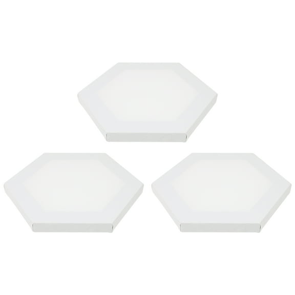 YSNOOWE Canvas Board White 3Pcs 7.9X6.9X0.6In Art Drawing