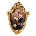 thumbnail image 2 of Retro Style Photo Frame Picture Frame Gold Vintage Picture Frame Holder Ornate Ornament for Hallway, 2 of 8