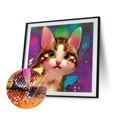 thumbnail image 2 of Pintura de diamante 5D DIY Kit de gato de taladro redondo completo Decoración del hogar Artesanía(10) Hugtrwg Para estrenar, 2 of 9