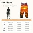 thumbnail image 2 of Salouo Sunset Golden Sunflower Field Print Women's Pajama Pants Casual Loose Sweatpants PJs Flowy Pants Drawstring Palazzo for Women Wide Leg Pants Lounge Pajama -XX-Large, 2 of 8