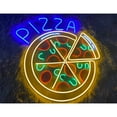 thumbnail image 2 of Handmadetneonsign Custom Pizza Neon Sign, Pizza Slices LED Sign, Personalized Pizza Neon Light, 2 of 5