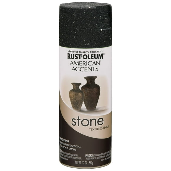 Rust-Oleum 7991830 Stone Creations Spray, 12 oz, Black Granite