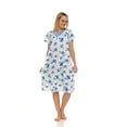 thumbnail image 3 of JEFFRICO Nightgowns for Women - Short Sleeve Soft Womens Nightgowns & Sleepshirts - Round Neck Pajamas Dress for Lounging, Sleeping & Casual Wear, 3 of 11