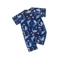 thumbnail image 2 of Sedceaty Kid Toddler Boys One-Piece Swimsuit,6-24 Months 2T 3T 4T  Sun Protection Long Sleeve Crewneck Ocean Animal Whale Print Zipper Swimwear, 2 of 10