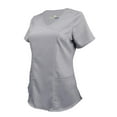 thumbnail image 4 of ACTIVE UNIFORMS Stretch Women's Ultra Soft Modern Fit Mock Wrap Scrub Set (Gray, Large), 4 of 7