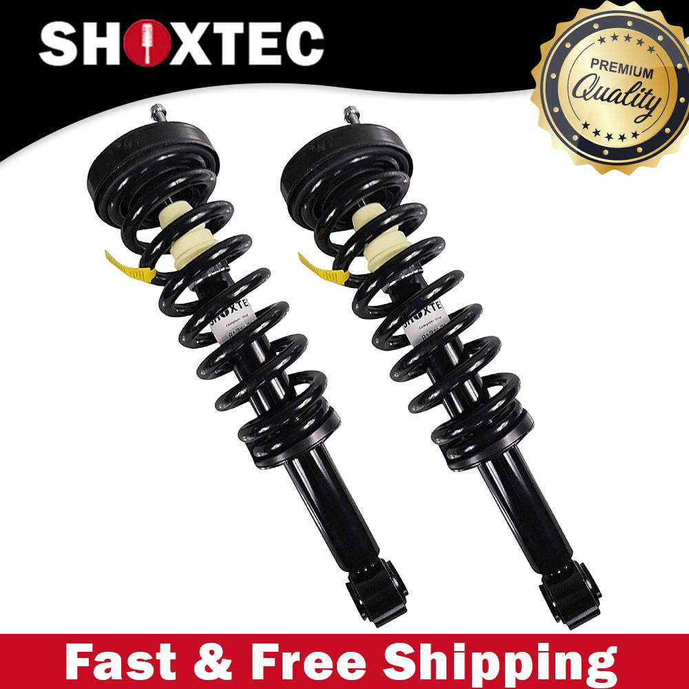Shoxtec Front Single Complete Strut Replacement for 2009-2013 Ford F-150 4WD Coil Spring Assembly Shock Absorber Kits Repl Part No 171141 
