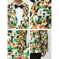 thumbnail image 6 of Lars Amadeus Men's Casual One Button Notched Lapel Floral Print Blazer, 6 of 6