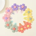 thumbnail image 4 of 2 Pcs Mignonnes Pinces à Cheveux Fleur Dessin Animé - Barrettes à Pression Sans Pli pour Femmes et Filles, 4 of 5